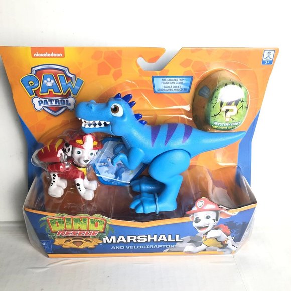 Nickelodeon Other - SOLD Paw Patrol Marshall & Velociraptor Mystery Dino